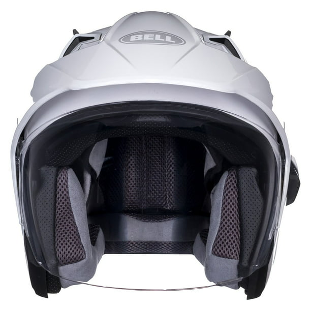 Bell Mag-9 Open Face Motorcycle Helmet Solid Gloss Pearl White, Small 